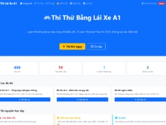 [Larevel + Mysql] Website thi thử bằng lái xe